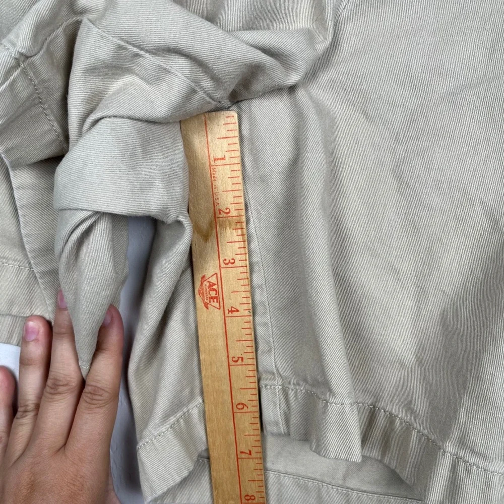 J. Crew Womens Size 14 Re-Imagined Khaki‎ Beige Cotton Casual Shorts - Picture 7 of 8